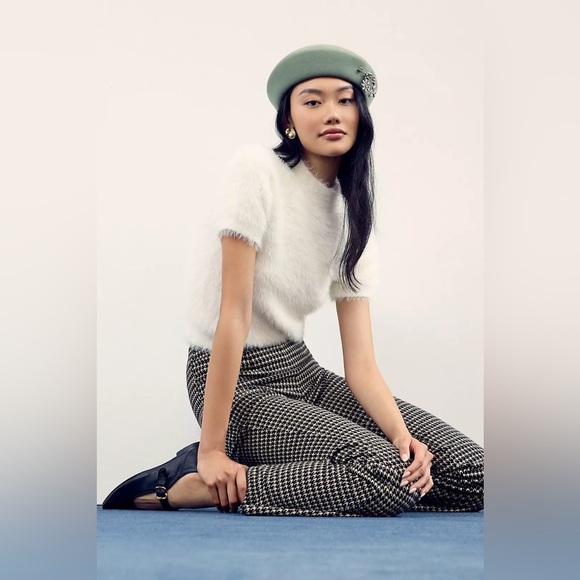 Anthropologie Pilcro Plush Fuzzy Warm White Eyelash Baby Soft Knit Sweater Shirt - Picture 11 of 11